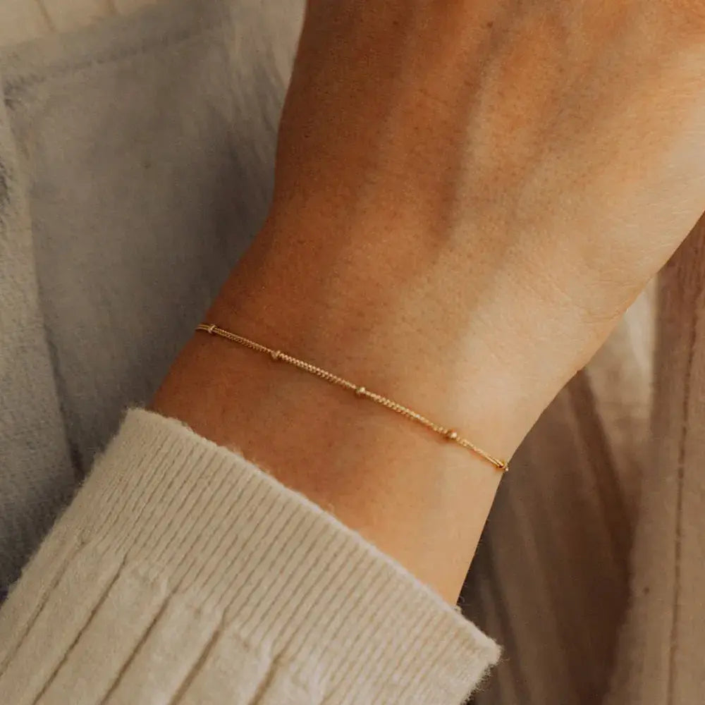 Simple Ball Chain Bracelet For Women