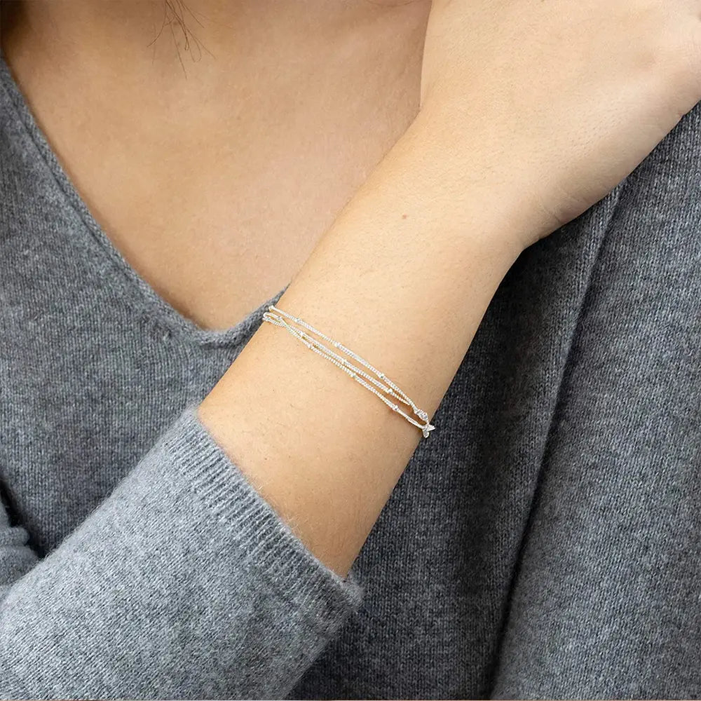 Simple Ball Chain Bracelet For Women