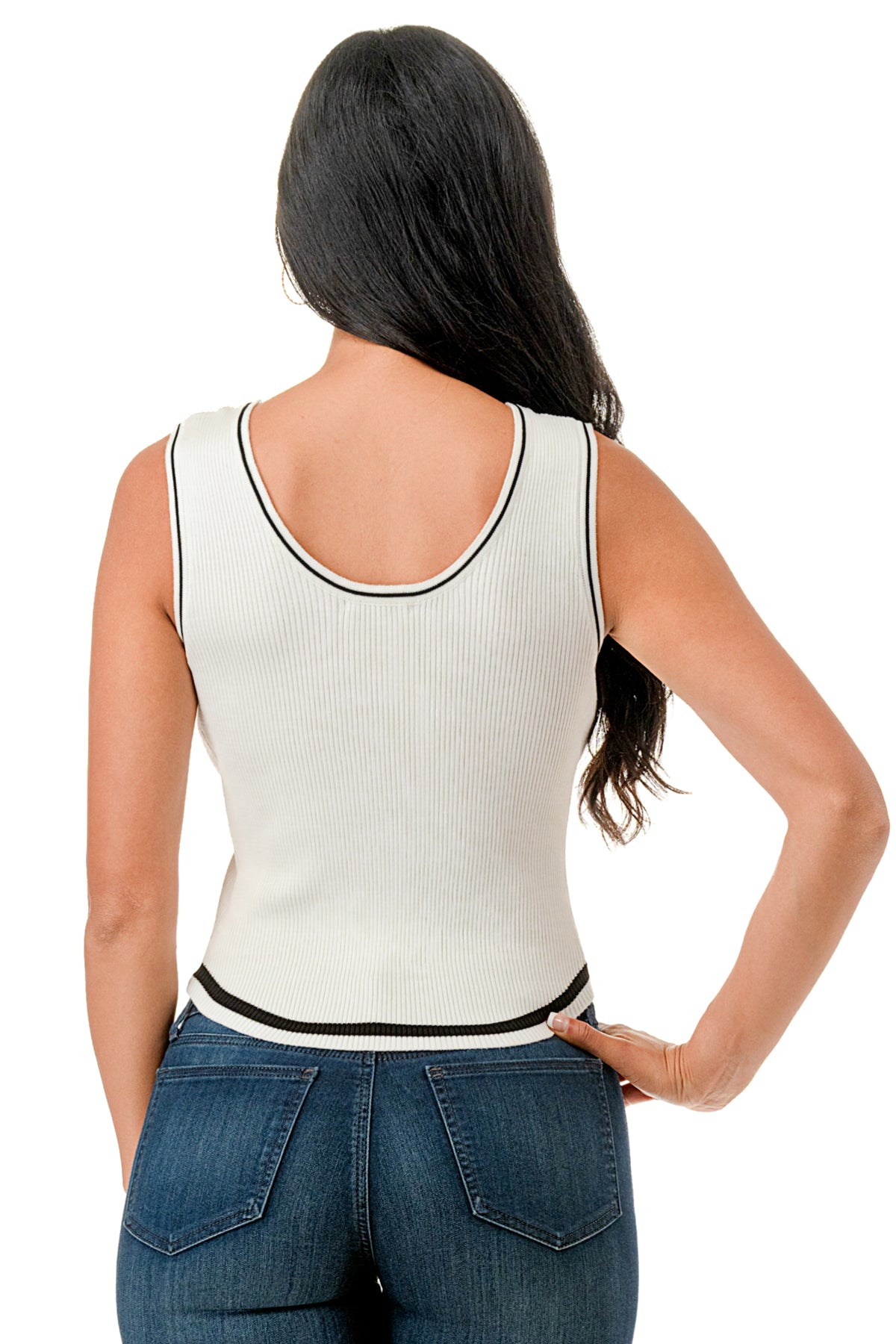 Scoop Neck Sleeveless Tank Top